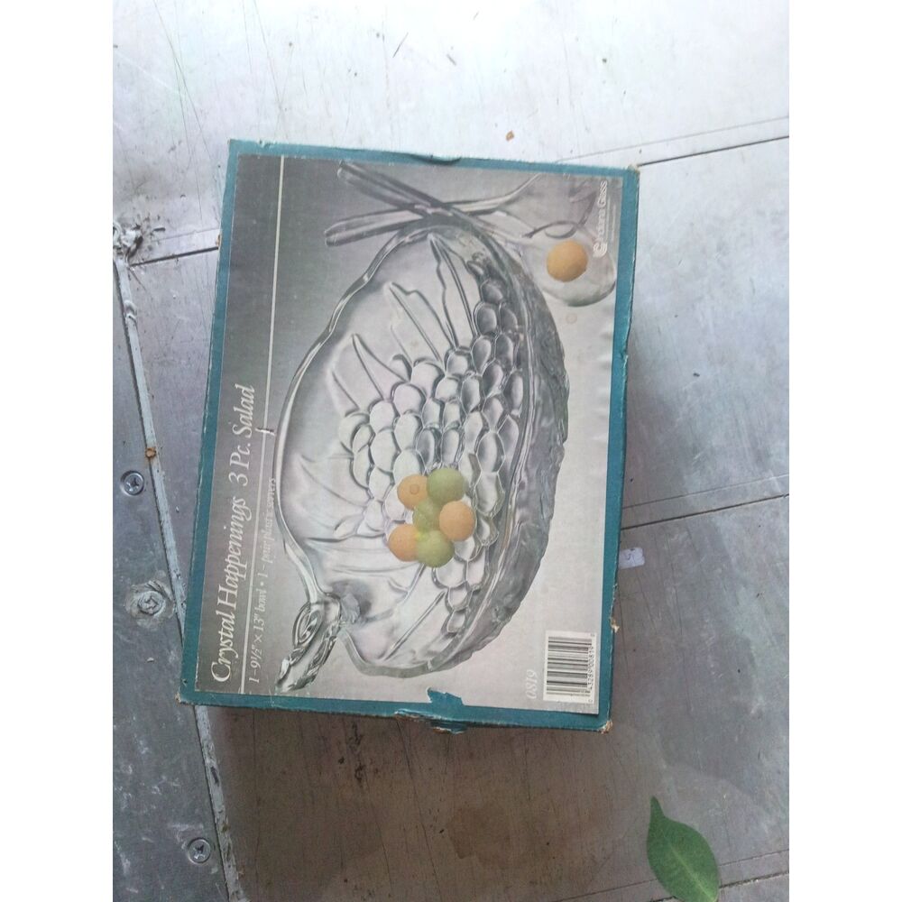 Crystal Happenings 3 Pc. Salad bowl